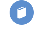 RFP icon - book on blue background