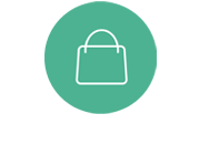 buy icon with shopping bag